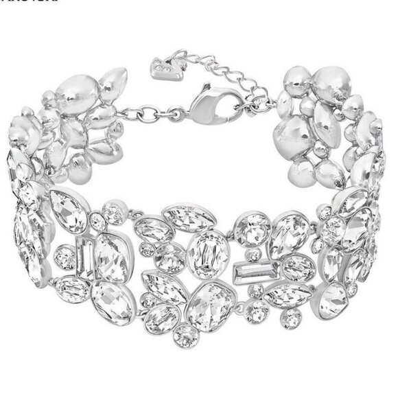 Swarovski Clear Crystal DIva Clear Crystal Rhodium Bracelet Medium Item #5167393 - Picture 5 of 7